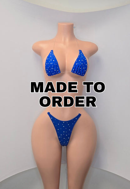 10B Set Susi Elastico transparente  With Stones - Made to order