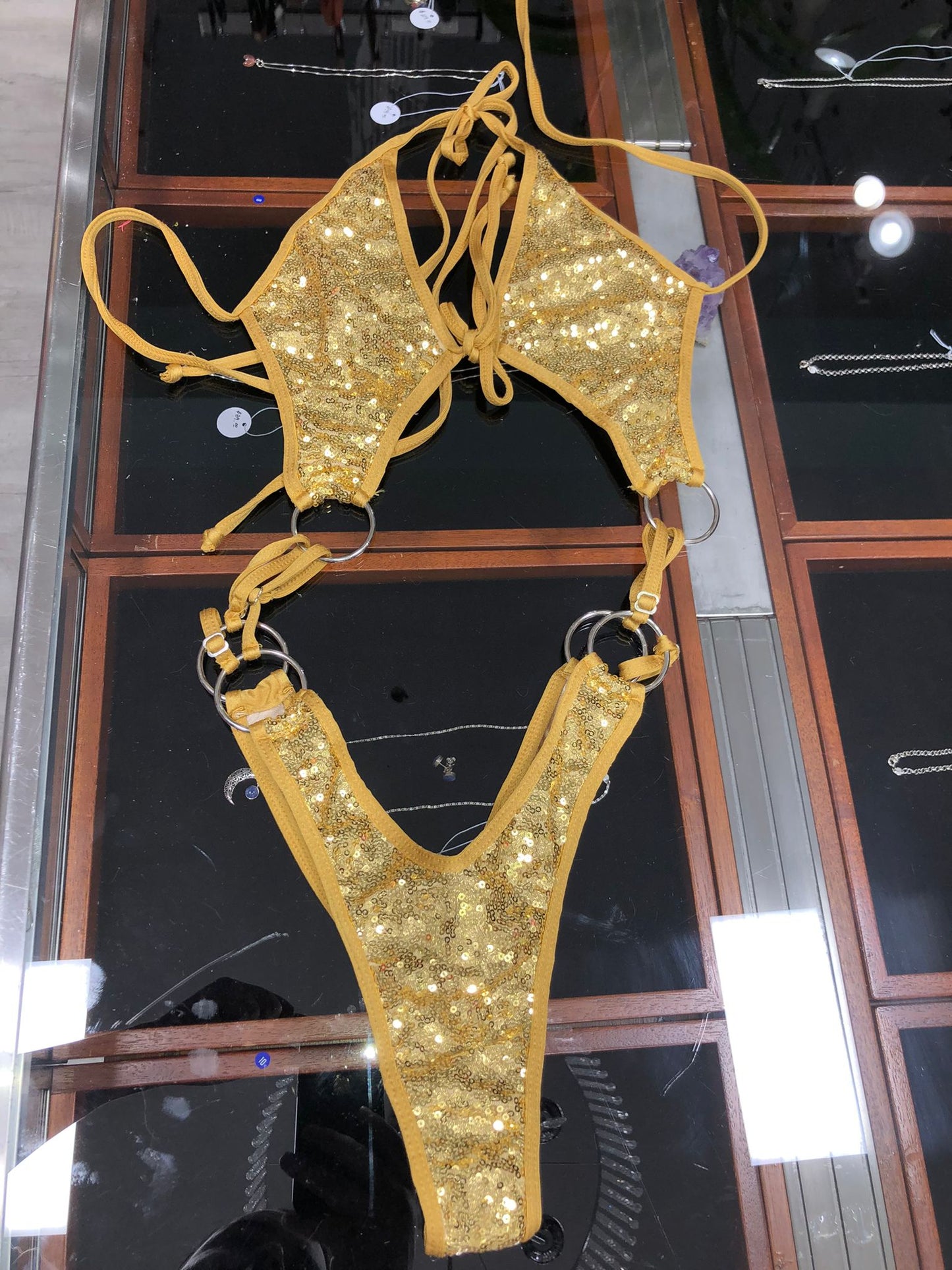 10F Body Candela with three rings on the sides of the waist Without Stones