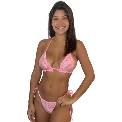 10B Set Sisi Sirena with straps de 2 cm, With Stones - Made to order
