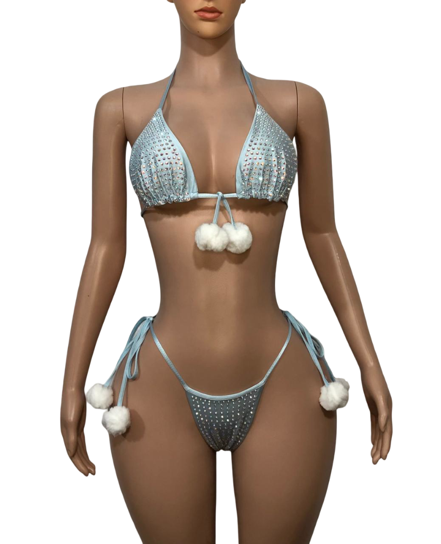 10B Set sisi con pompones