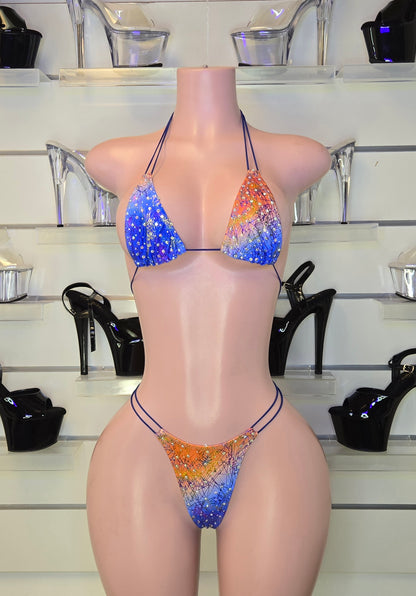 rhinestone micro bikini

handmade dancewear

stripper outfit

stagewear

clubwear for women

pole dance costume

sparkly bikini set

King Thong

Set Susi

handmade performance outfit