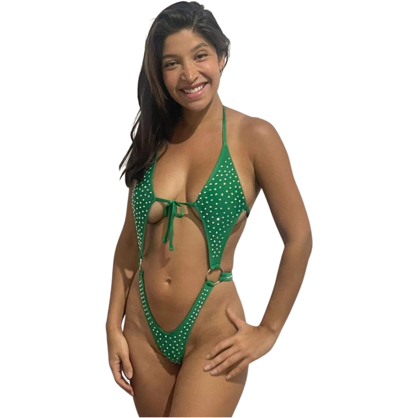 10A Body with Two Rings, With Stones - Made to order