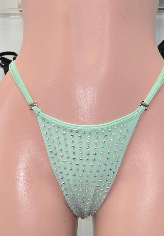 King Thong 1A1 Stripper Bikini Set Sisi with Stones – Neon Dancewear for Performers