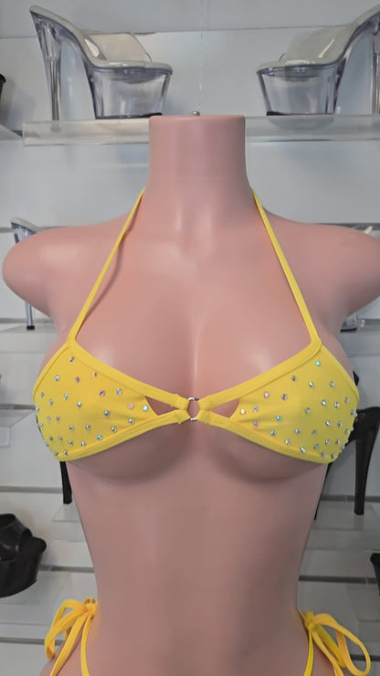 10B Set Camila with Stones – Sparkly Dancewear Stripper by King Thong - Made to order