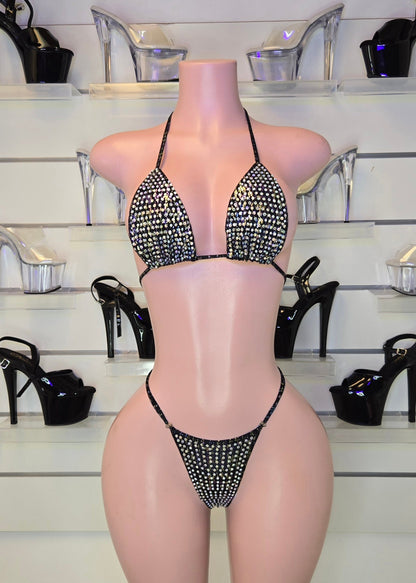 10B Stripper Set Sisi with Stones – 2 cm Back Thread Adjusters - Made to order