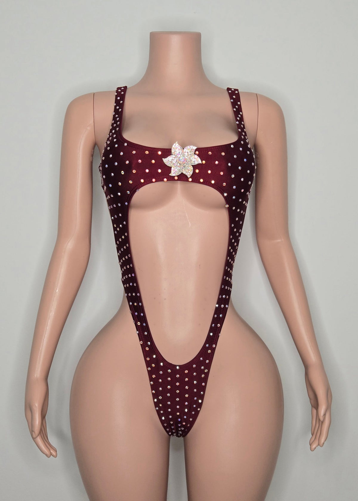 10A Body Rachel With Crystals and Chain - Made to order