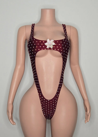 10A Body Rachel With Crystals and Chain - Made to order