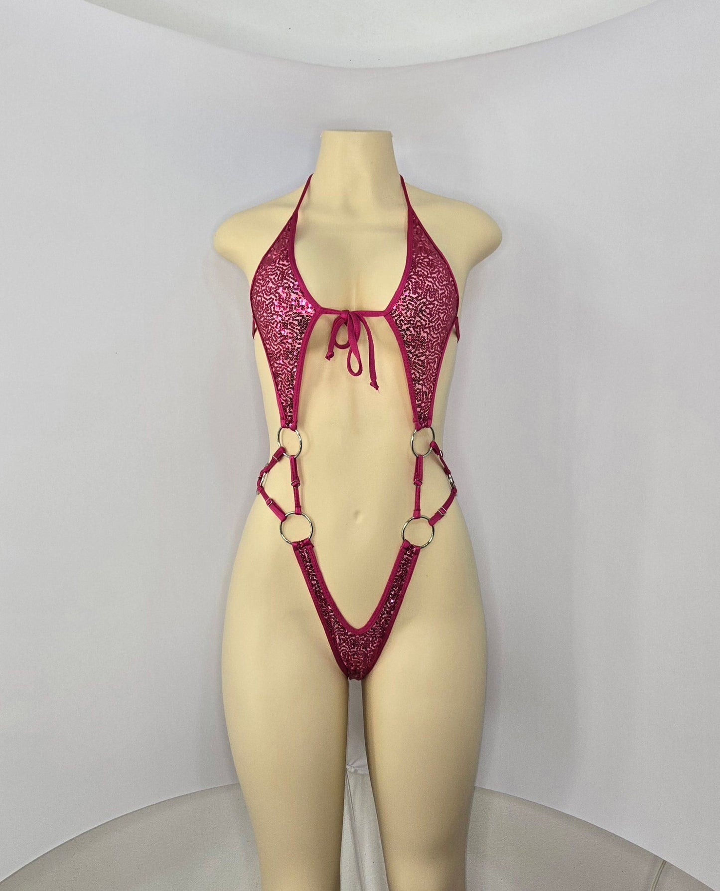 10F Body Candela with three rings on the sides of the waist Without Stones - Made to order