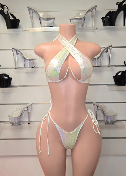 10A Set Valeria Whith Stones - On Request