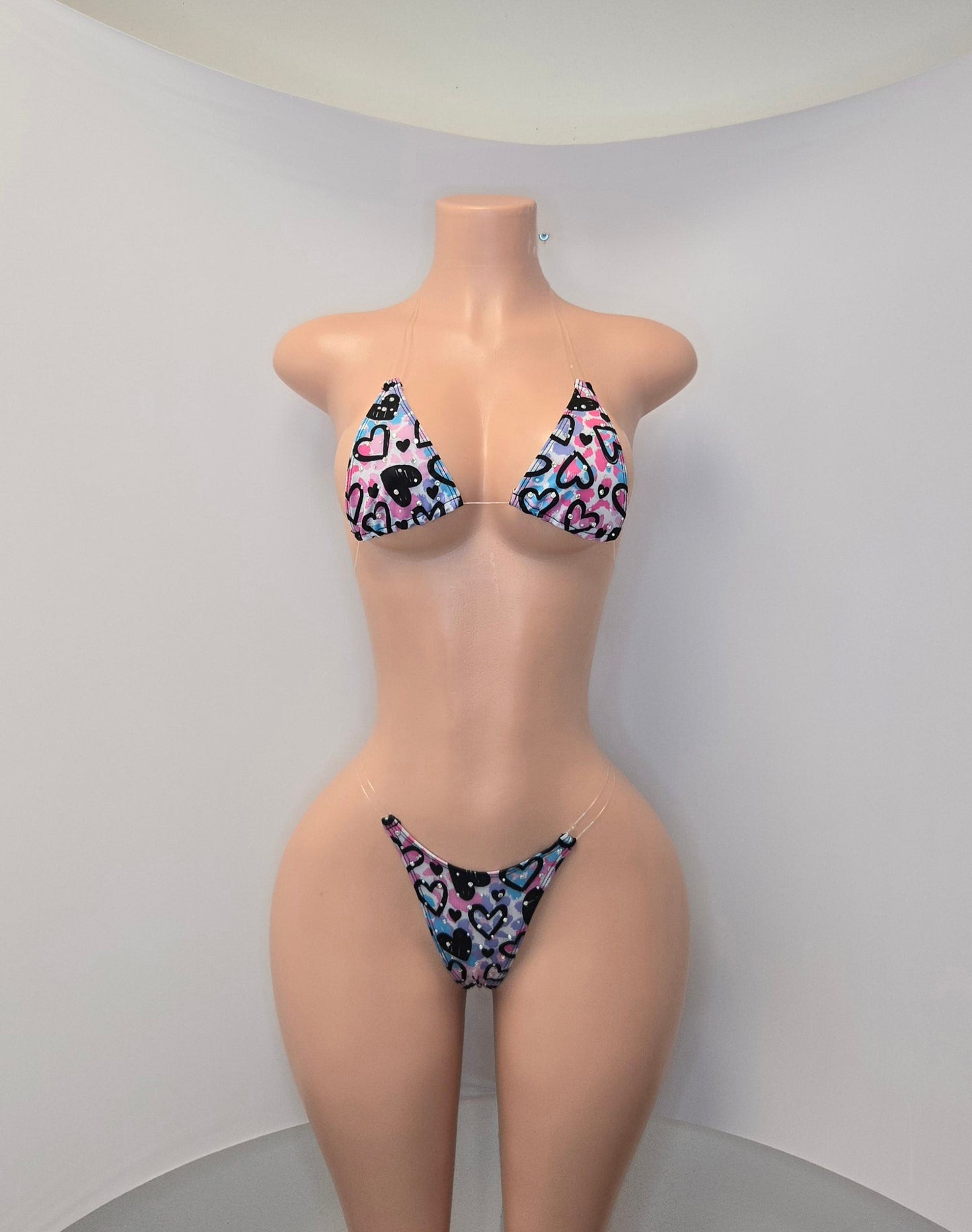 10B Set Susi Elastico transparente  With Stones - Made to order