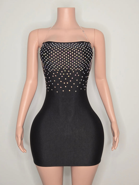 7F TUBO Short Dress | Handmade Neon Stagewear (Without Stones) - Made to order