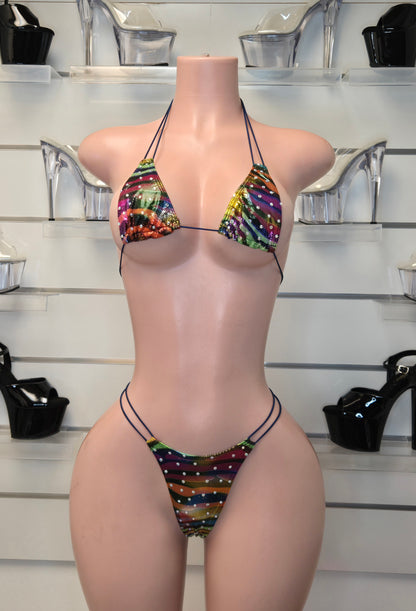 10D Set Susi Elastico De Color With Stones