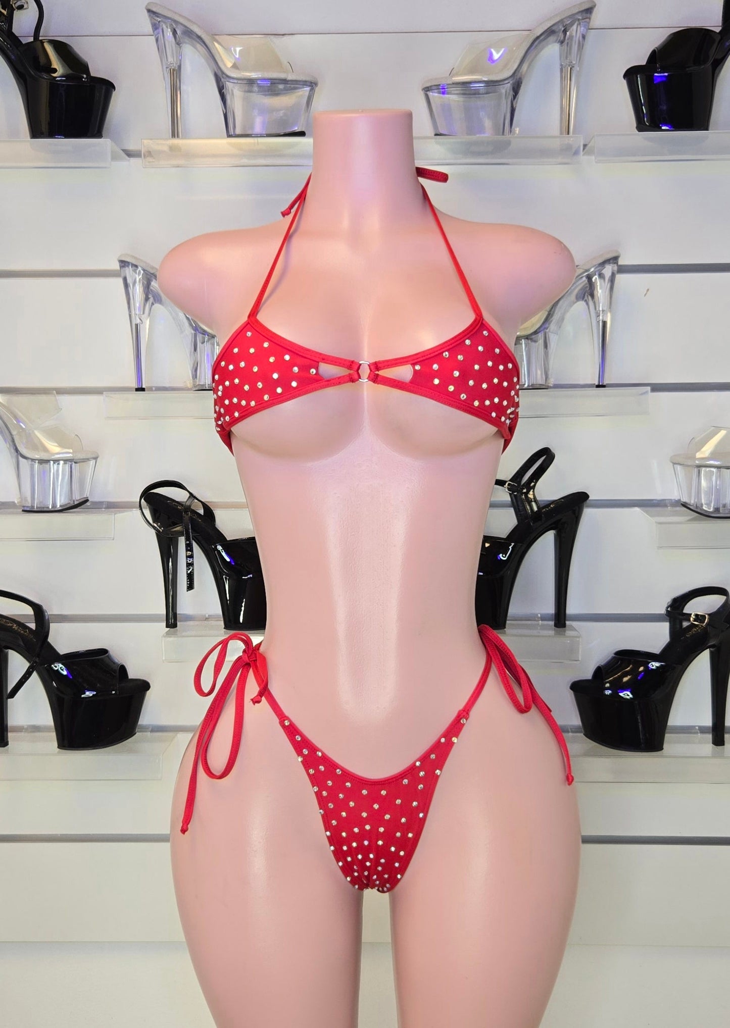 10B Set Camila with Stones – Sparkly Dancewear Stripper by King Thong