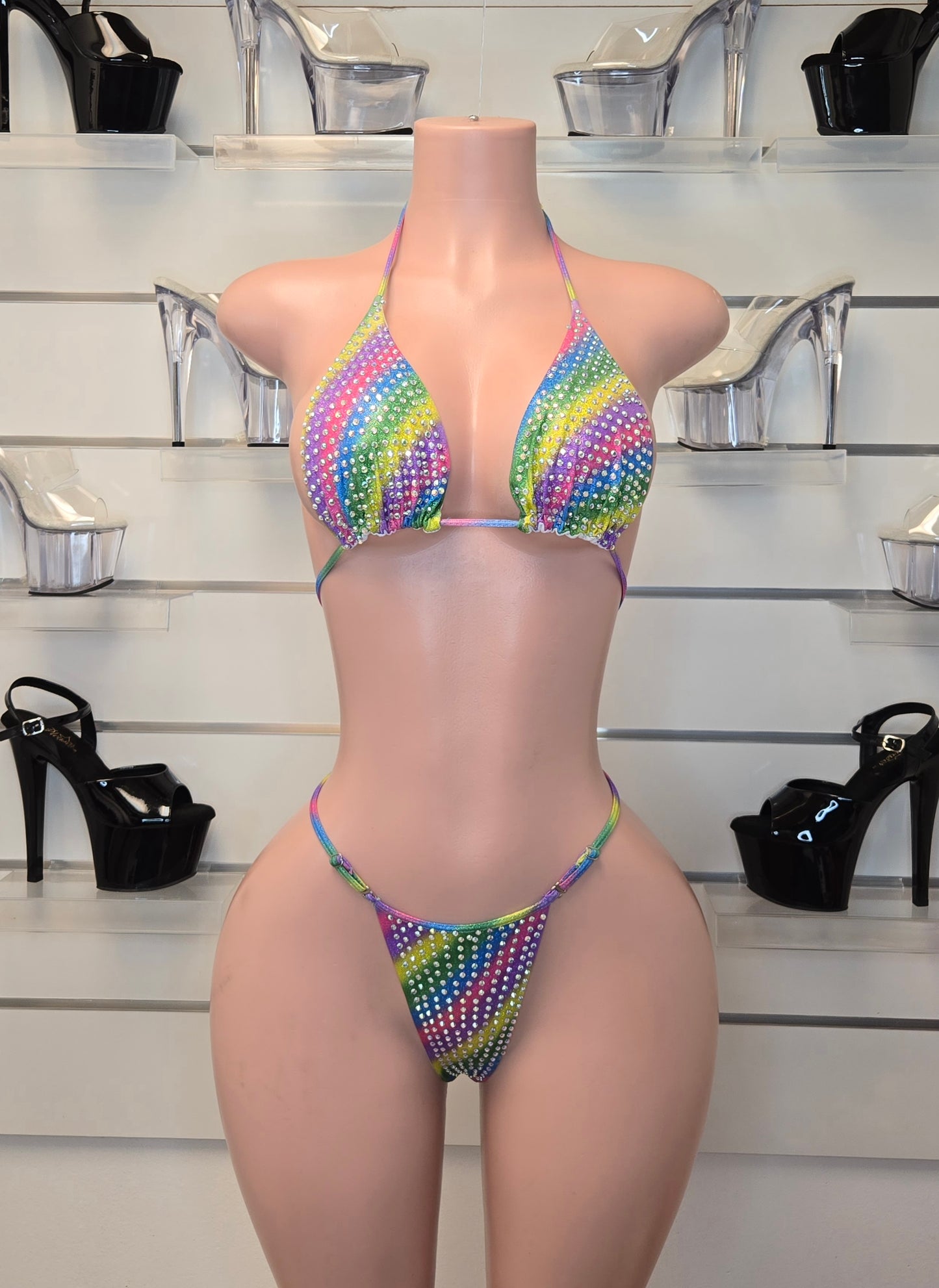 1A1 Set Sisi with 2 cm back Thread Adjusters, With Stones