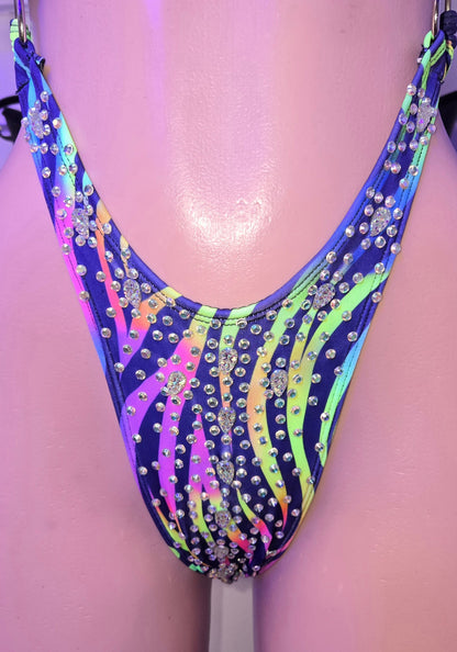 10A Body Lirio – Stripper Rhinestone Bodysuit | King Thong Dancewear - Made to order
