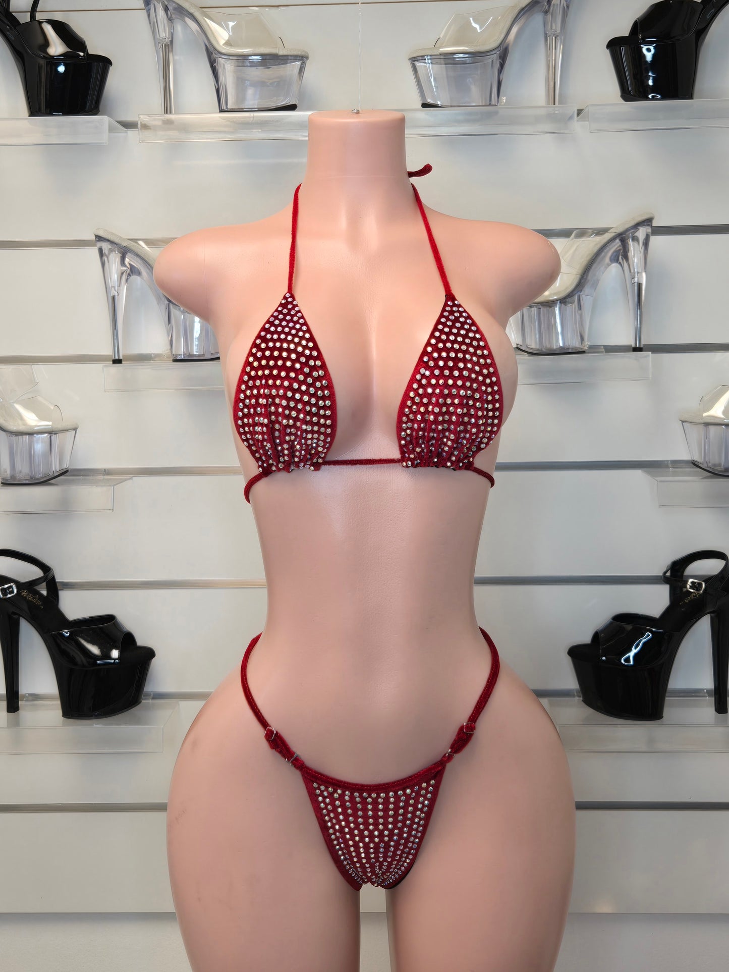 1A1 Set Sisi with 2 cm back Thread Adjusters, With Stones