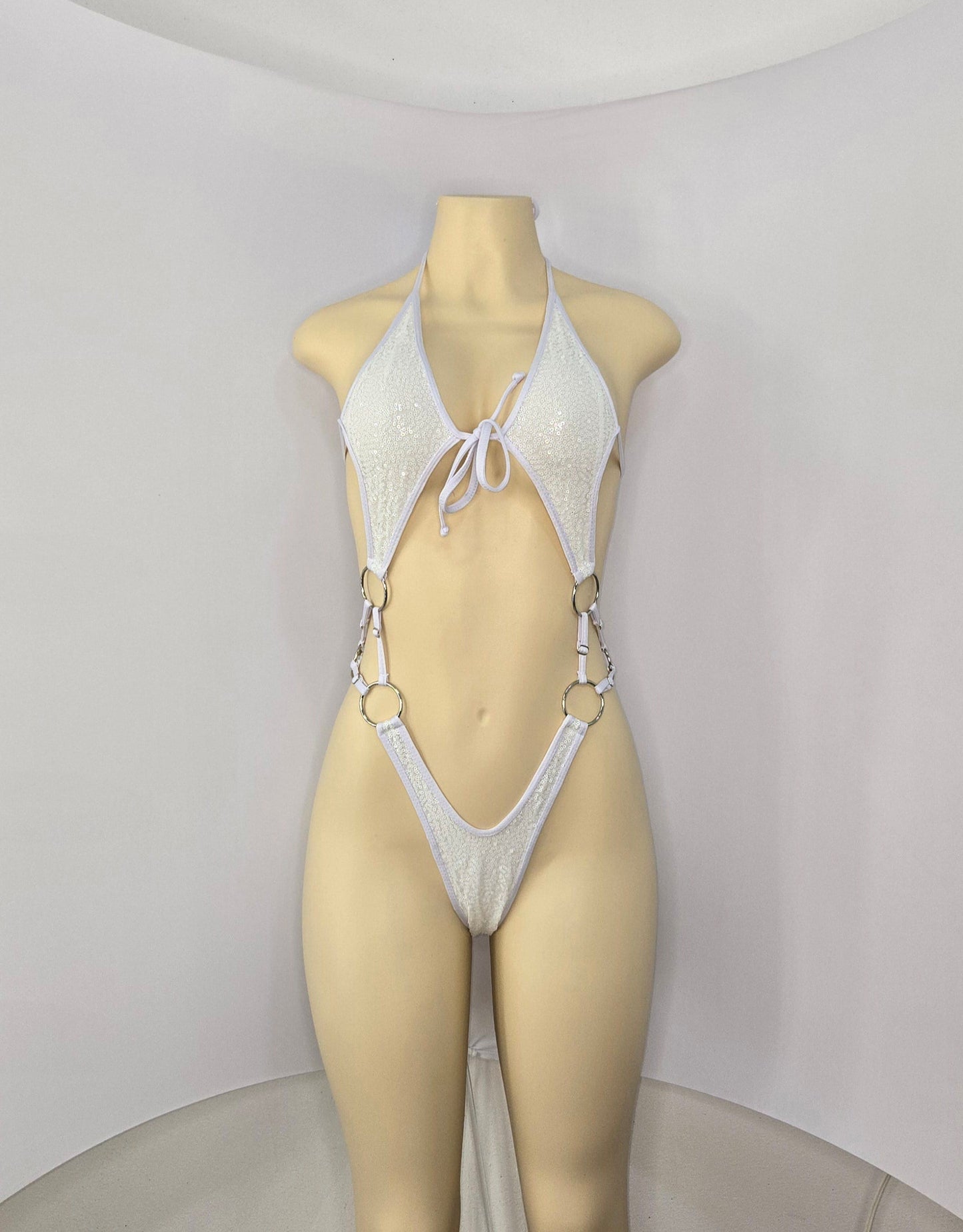 10F Body Candela with three rings on the sides of the waist Without Stones - Made to order