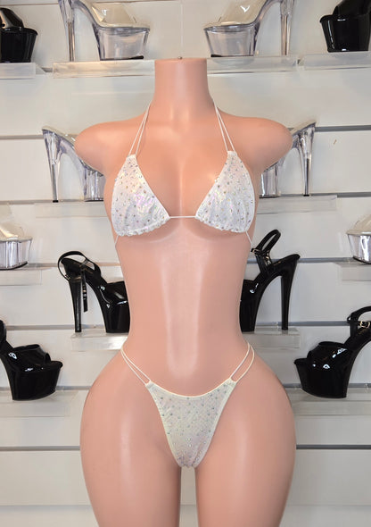 rhinestone micro bikini

handmade dancewear

stripper outfit

stagewear

clubwear for women

pole dance costume

sparkly bikini set

King Thong

Set Susi

handmade performance outfit